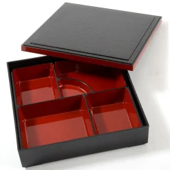 Traditional Black & Red Bento Box