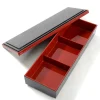 Traditional Black & Red Long Bento Box
