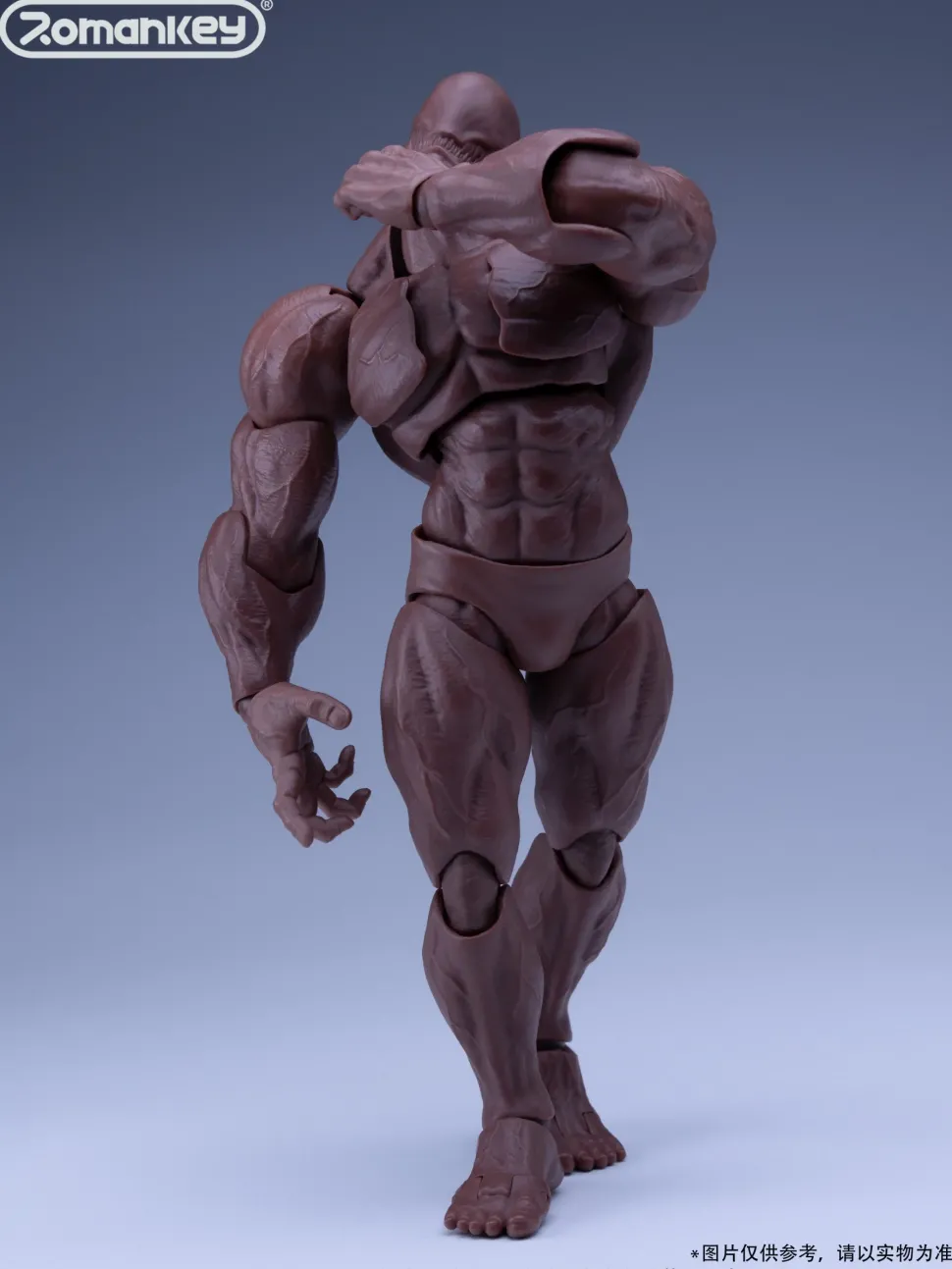 UMS003 Male Body Big Guy: Tan Skin 1/12 Scale Action Figure