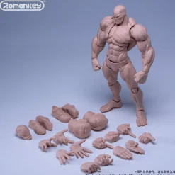 UMS003 Male Body Big Guy: White Skin 1/12 Scale Action Figure