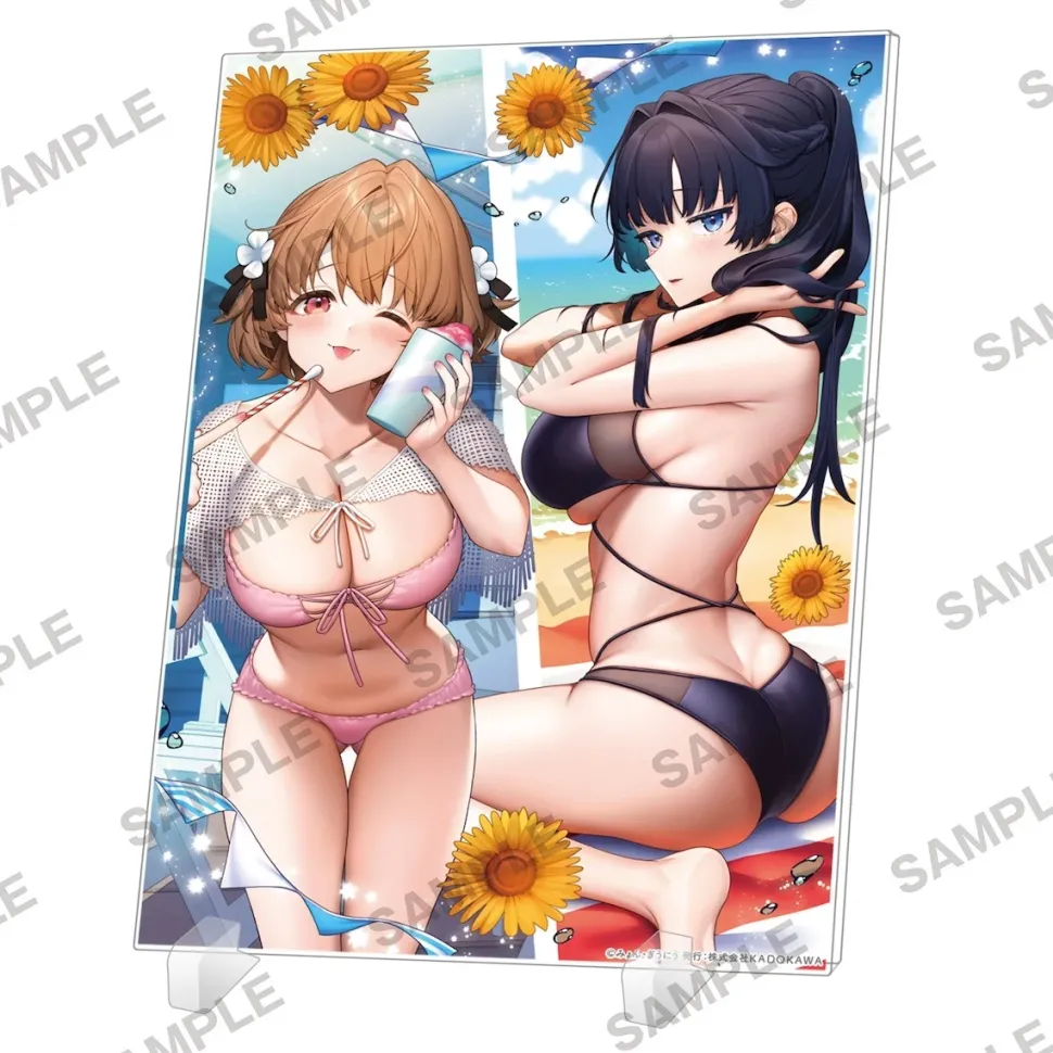 What Happens When You Save Two Beautiful Sisters Who Hate Men Without Telling Them Your Name? Acrylic Panel - Aina & Arisa