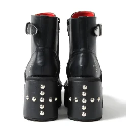 YOSUKE 2015SS Studded Cross Laced Boots