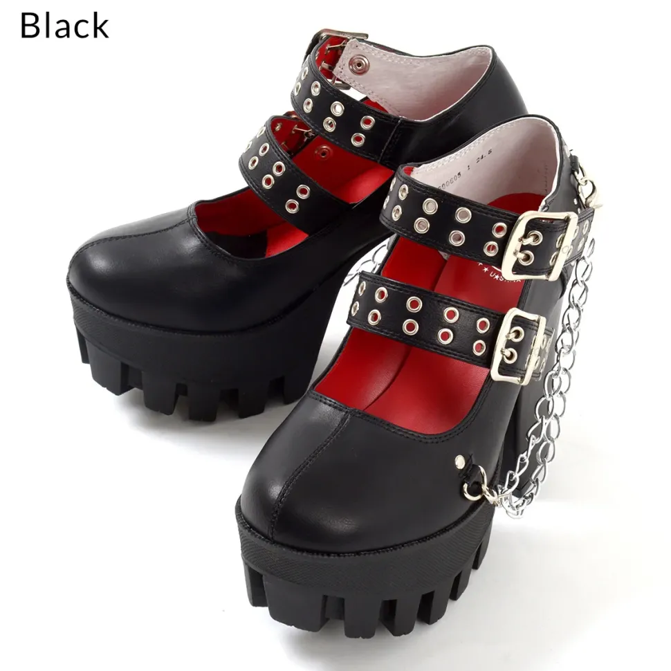 YOSUKE USA Double Strap Pumps