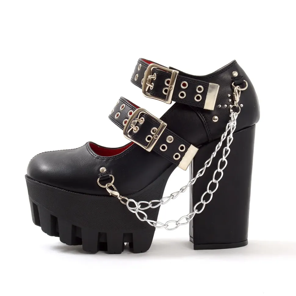 YOSUKE USA Double Strap Pumps