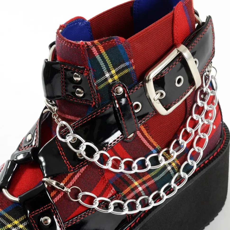 YOSUKE USA Platform Buckle High Top Shoes