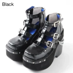 YOSUKE USA Thick-Soled Belt Shoes