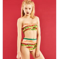 YUMMY MART Eat Tube Bra & Panty Set