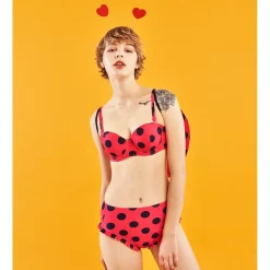 YUMMY MART Ladybug Swimsuit Set