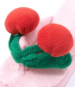 YUMMY MART Pink Cherry Room Slippers