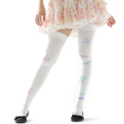 Zettairyoiki Colorful Band-Aid Thigh-High Tights