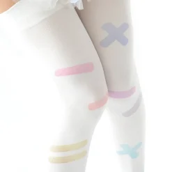 Zettairyoiki Colorful Band-Aid Thigh-High Tights