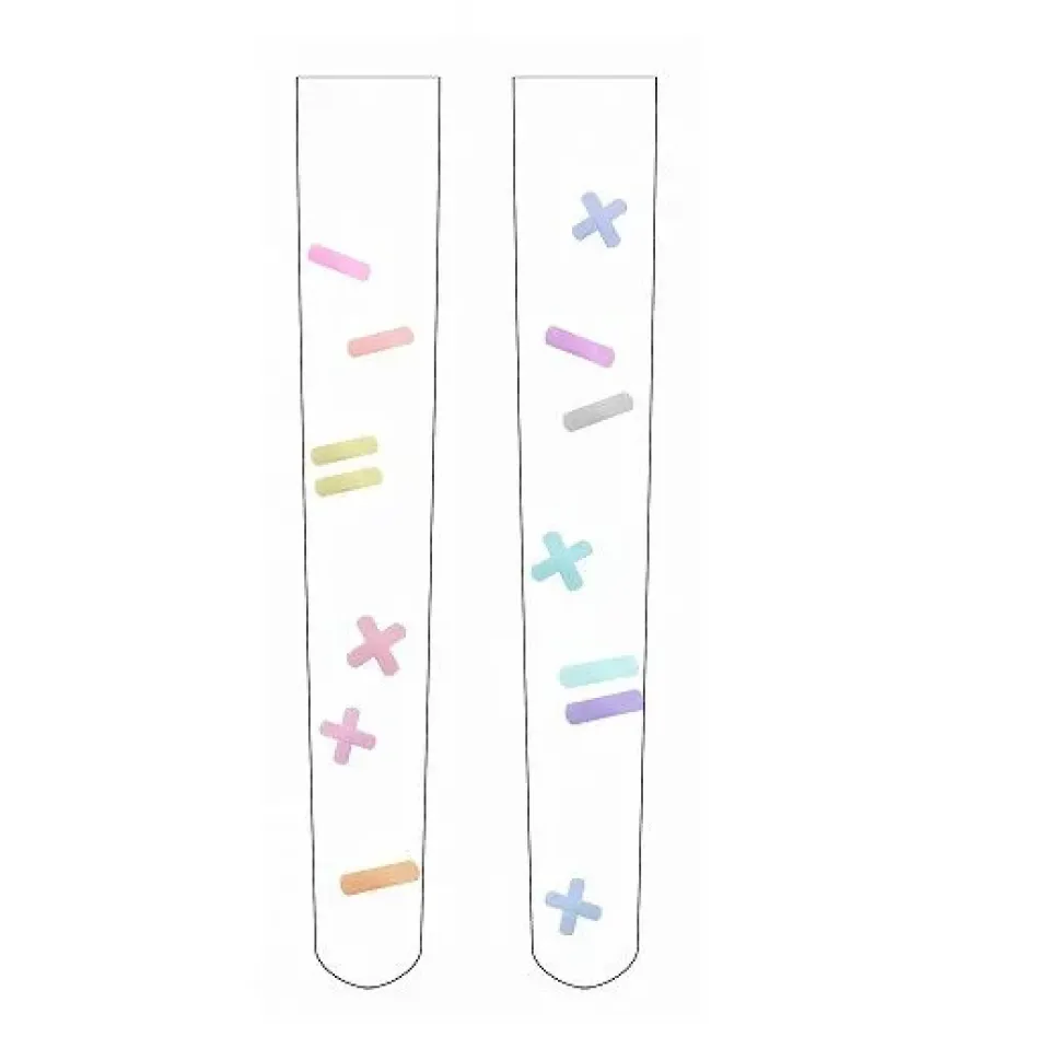 Zettairyoiki Colorful Band-Aid Thigh-High Tights