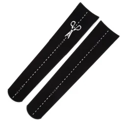 Zettairyoiki Cut Along the Line Knee-High Tights (Black)