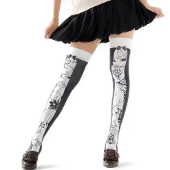 Zettairyoiki Flora Thigh-High Tights