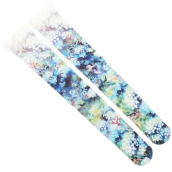 Zettairyoiki Flowers Blooming Underwater Thigh-High Tights