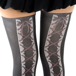 Zettairyoiki Lace Thigh-High Tights