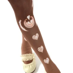 Zettairyoiki Latte Art Thigh-High Tights