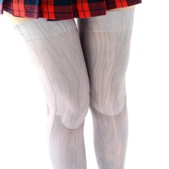 Zettairyoiki Wood Grain Thigh-High Tights